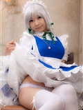 cosplay美女套图 c77 Sakuya Izayoi　白丝假发扮相(1)(60)
